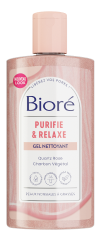 BIORÉ<sup>®</sup> Gel Nettoyant Purifiant Quartz Rose + Charbon